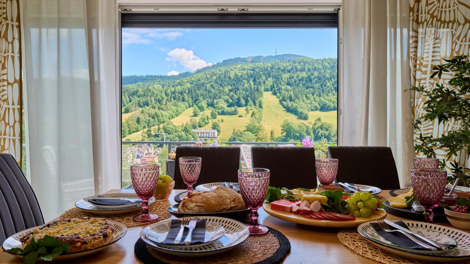 Elegance Szczyrk Apartament Z Widokiem Na Skrzyczne I Kominkiem Exterior foto